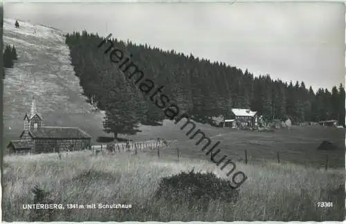 Unterberg - Schutzhaus - Foto-Ansichtskarte - Verlag P. Ledermann Wien