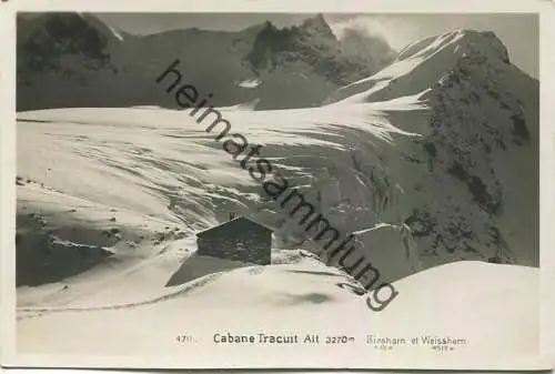 Cabane Tracuit - Foto-AK - Verlag Art. Perrochet-Matile Lausanne