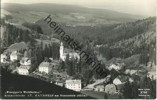 St. Kathrein am Hauenstein - Rosegger's Waldheimat - Foto-Ansichtskarte - Verlag Bayer Lassnitz