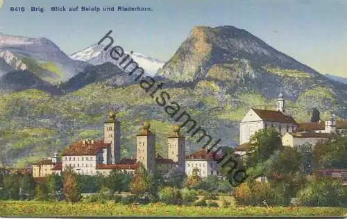 Brig - Belalp - Riederhorn - Verlag Phototypie Co Neuchatel