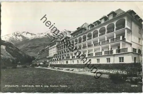 Stolzalpe - Kurhaus - Niedere Tauern - Foto-Ansichtskarte - Verlag P. Ledermann Wien