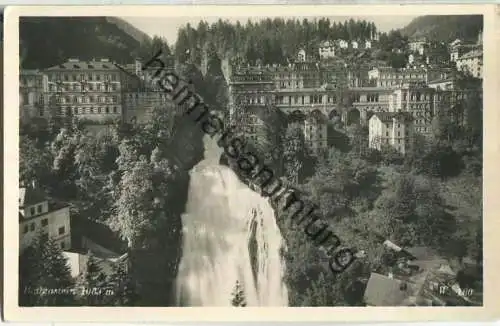 Badgastein - Wasserfall - Foto-Ansichtskarte - Verlag H. Wolfsbauer Badgastein