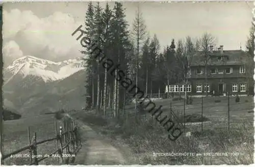 Kreuzberg - Speckbacherhütte - Foto-Ansichtskarte - Verlag P. Ledermann Wien