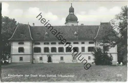 Schloss Tribuswinkel - Kinderheim der Stadt Wien - Foto-Ansichtskarte - Verlag Josef Klaner & Co Wien