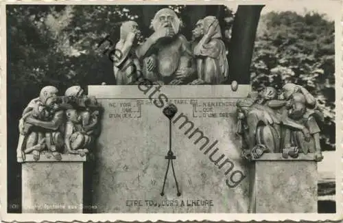 Ouchy - Fontaine aux Singes - Foto-AK - Verlag O. Sartori Geneve