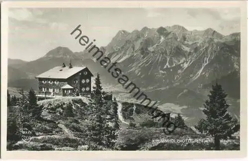Krummholzhütte am Hauser Kaibling - Pächter Th. Scharfetter - Foto-Ansichtskarte - Verlag Cosy Salzburg