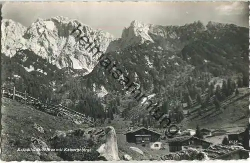 Kaindlhütte - Kaisergebirge - Foto-Ansichtskarte - Verlag Chizzali Innsbruck