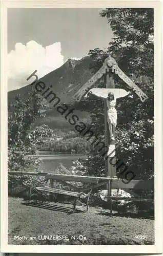 Lunzersee - Kreuz - Foto-AK 50er Jahre - Verlag P. Ledermann Wien