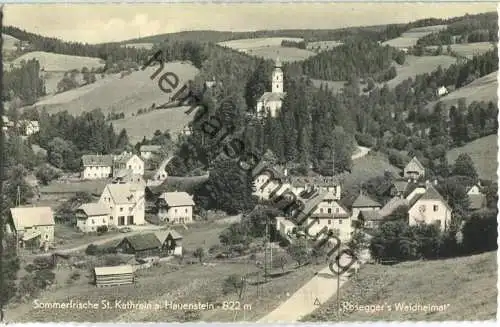St. Kathrein am Hauenstein - Rosegger's Waldheimat - Foto-Ansichtskarte - Verlag K. Glantschnigg Graz