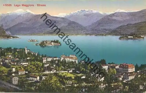Lago Maggiore - Stresa - Verlag Photoglob Zürich - Rückseite beschrieben