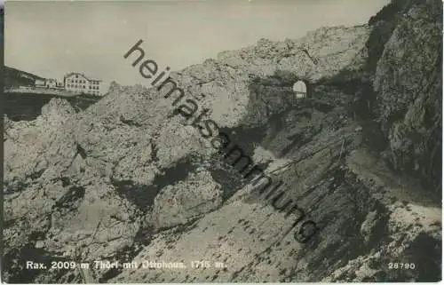 Rax - Thörl mit Ottohaus - Foto-Ansichtskarte - Verlag P. Ledermann Wien 1941