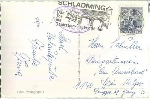 Riesachsee - Schladminger Tauern - Foto-Ansichtskarte - Verlag Alfred Gründler Salzburg