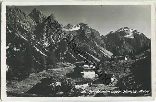 Herzebenalm - Pinnistal - Stubai - Foto-Ansichtskarte - Verlag Sepp Ritzer & Therese Agnes Koller Innsbruck