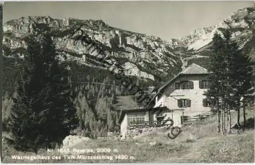 Raxalpe - Waxriegelhaus - Foto-AK