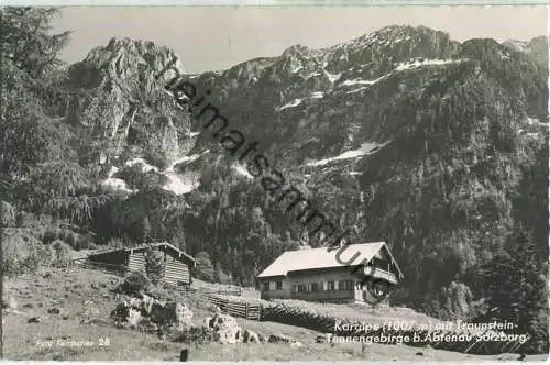 Karalpe mit Traunstein - Tennengebirge bei Abtenau - Foto-Ansichtskarte - Verlag Tantscher Abtenau