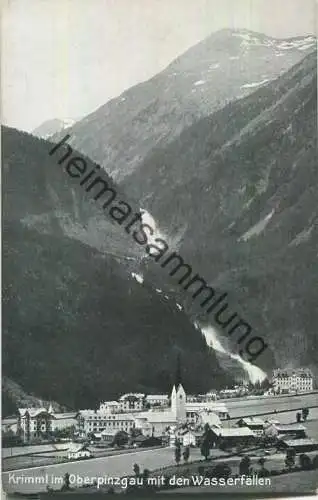 Krimml im Oberpinzgau mit den Wasserfällen - Verlag J. Huttegger Salzburg 1912