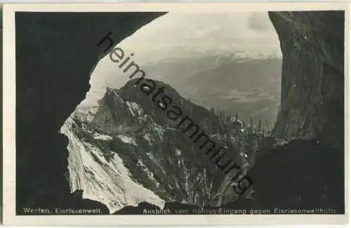 Werfen - Eisriesenwelt - Foto-Ansichtskarte - Verlag P. Ledermann Wien 1927