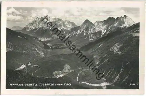 Fernpass-Gebiet - Zugspitze - Foto-Ansichtskarte - Verlag Photo Risch-Lau Bregenz