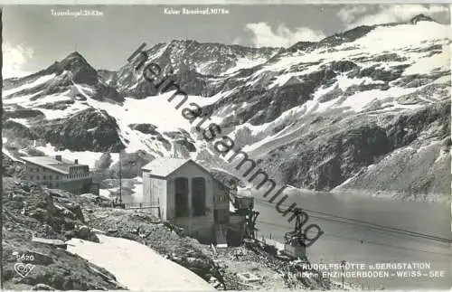 Rudolfshütte - Bergstation der Seilbahn Enzingerboden Weiss-See - Foto-Ansichtskarte - Verlag Alfred Gründler Salzburg