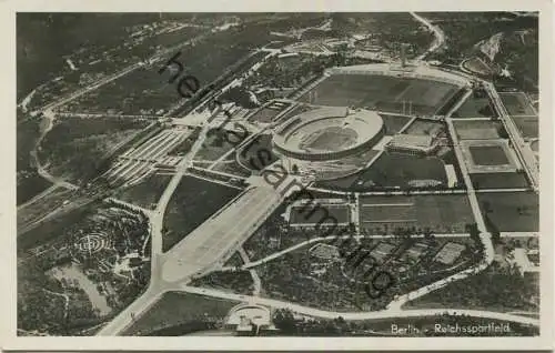 Berlin - Reichssportfeld - Foto-AK - Verlag Ferd. Ashelm Berlin