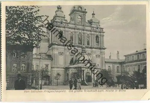Wilna - Vilnius - Griechisch-Katholische Kirche - Verlag Gebrüder Hochland Königsberg