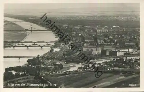 Blick von der Höhenstrasse auf Wien - Foto-AK - Verlag PAG Wien gel. 1951