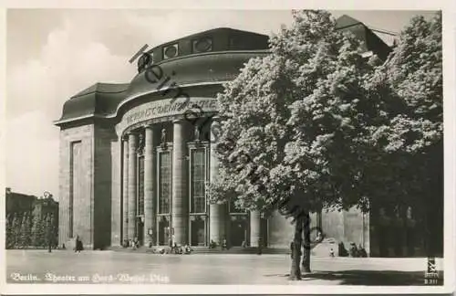 Berlin - Theater am Horst Wessel Platz - Foto-AK - Verlag Klinke & Co. Berlin