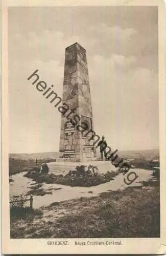 Graudenz - Grudziadz - Neues Courbiere-Denkmal - Verlag M. M. Gr.
