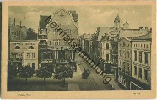 Graudenz - Grudziadz - Markt - Verlag Trinks & Co Leipzig