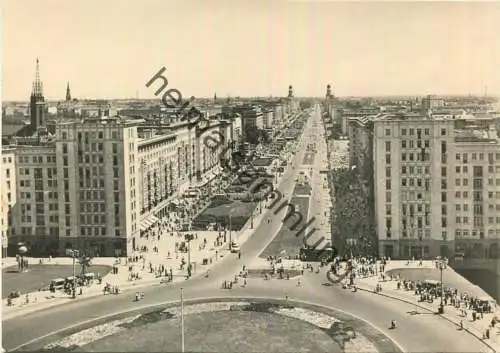 Berlin - Stalinallee - Foto-AK Grossformat - Verlag VEB Bild und Heimat Reichenbach 1961