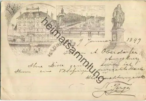 Vlissingen - Hotel Albion - Braunlithographie