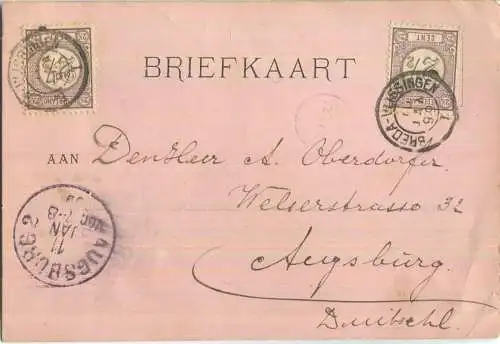 Vlissingen - Hotel Albion - Braunlithographie