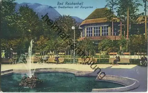 Bad Reichenhall - Neues Gradierhaus mit Kurgarten - Verlag Ferd. Morawetz Salzburg