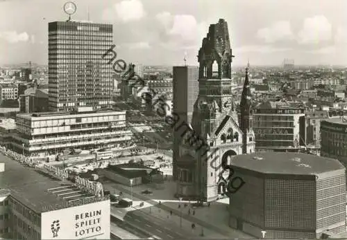 Berlin - Kaiser-Wilhelm-Gedächtniskirche mit Europa-Center - Foto-AK Grossformat - Hans Andres Verlag Berlin