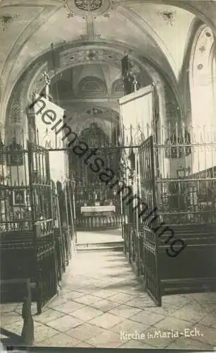 Maria Eck - Kirche - Foto-Ansichtskarte ohne Verlagsangabe ca. 1920