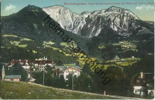 Berchtesgaden - Neue Reichenhallerstrasse - Göll - Brett - Verlag B. Lehrburger Nürnberg