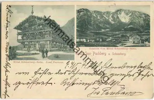 Puchberg am Schneeberg - Hotel Schneeberg-Bahn Josef Panhans