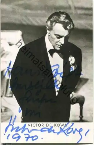 Viktor de Kowa - Autogramm 1970 - Verlag Franz-Josef Rüdel