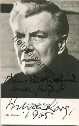 Viktor de Kowa - Autogramm 1965 - Verlag Graphima Berlin