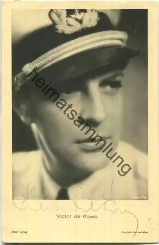Viktor de Kowa - Autogramm - Verlag Ross 8168/1