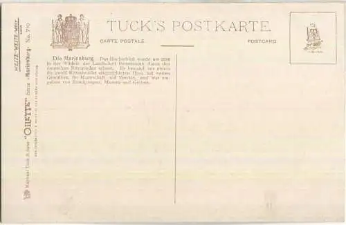 Marienburg - Südostseite - Tuck's Oilette ca. 1910