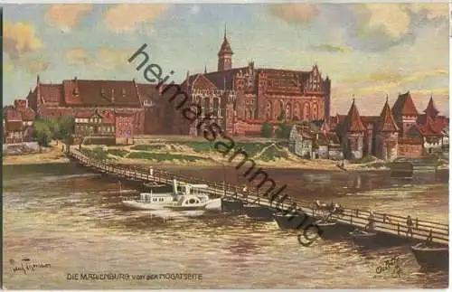 Marienburg - Nogatseite - Tuck's Oilette ca. 1910