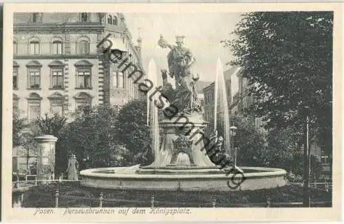 Posen - Perseusbrunnen auf dem Königsplatz - Verlag C. F. W. Nölte Posen