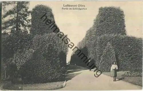 Luftkurort Oliva - Schlossgarten - Verlag Clara Bernthal Danzig