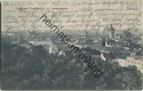 Frankfurt a. O. - Gesamtansicht - Verlag R. Schenker - Feldpost