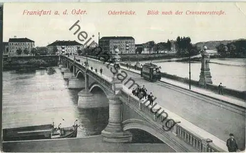 Frankfurt a. d. Oder - Oderbrücke - Crossenerstrasse - Strassenbahn - Feldpost