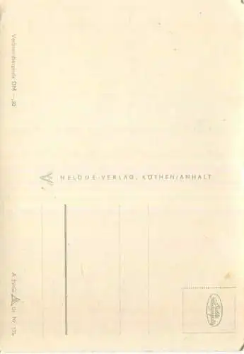 Mädchen auf der Blumenwiese - Foto-AK Grossformat - Heldge-Verlag Köthen - DDR 1956