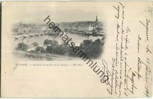 64100 Bayonne - Jonction de la Nive et de l'Adour