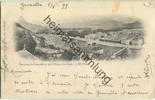 Grenoble - la Chaine des Alpes - Verlag J. Jourdan Grenoble