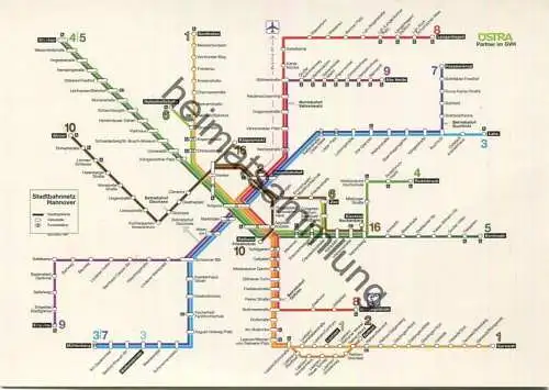 Hannover - ÜSTRA - Verkehrsspinne - AK Grossformat